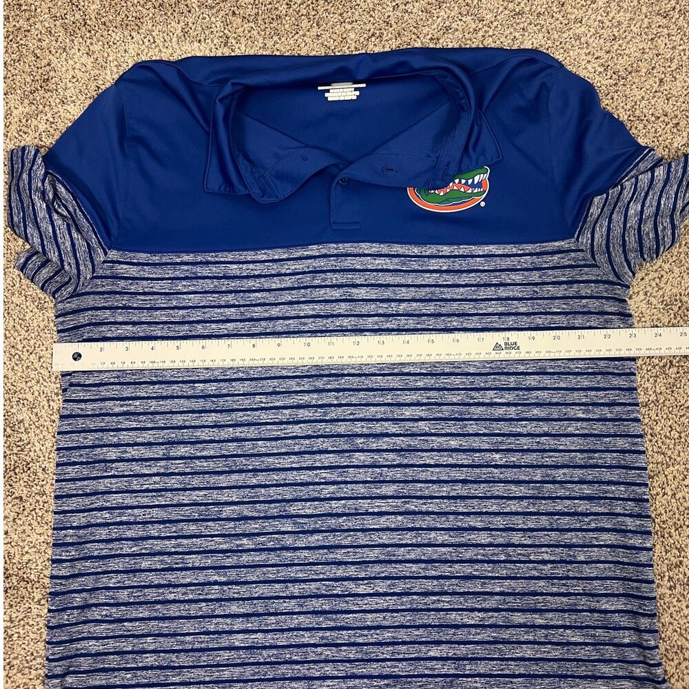 Fanatics‎ Mens XL Florida Gators Collegiate Athleisure Golf Striped Polo Shirt - Picture 8 of 10